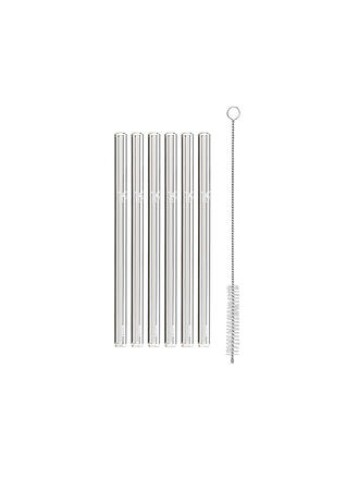 WMF | Set di cannucce da 6 pezzi da 15 cm con spazzola per la pulizia