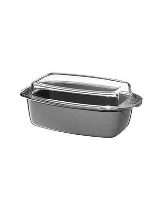 WMF | Fusiontec Mineral Bräter con coperchio in vetro, rettangolare, 32 x 21 cm Platinum