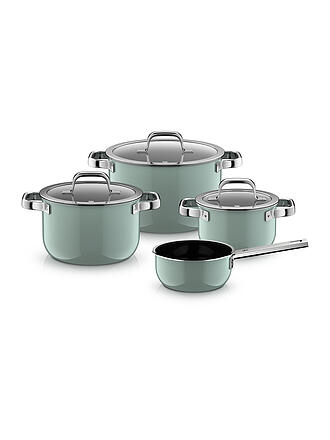 WMF | Set di pentole 4 pezzi Fusiontec Mineral Pro Eucalyptus Hazel