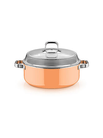 WMF | Schmortopf con coperchio in vetro FUSINTEC MINERAL PRO 6ml/28cm Arancio Papaya