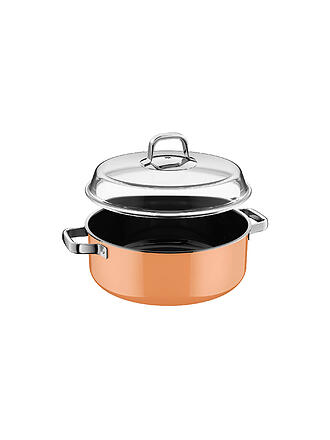 WMF | Schmortopf con coperchio in vetro FUSINTEC MINERAL PRO 6ml/28cm Arancio Papaya