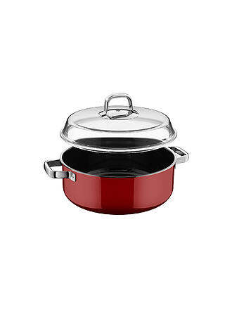 WMF | Tegame con coperchio in vetro FUSINTEC MINERAL PRO 6ml/28cm Passion Red