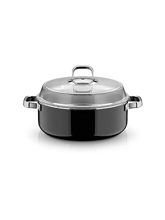 WMF | Casseruola con coperchio in vetro FUSINTEC MINERAL PRO 6ml/28cm Black