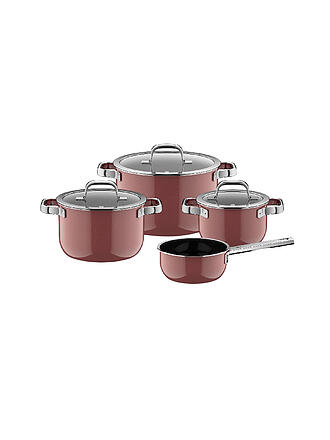 WMF | Set di pentole 4 pz. FUSIONTEC MINERAL PRO Quarzo Rosa