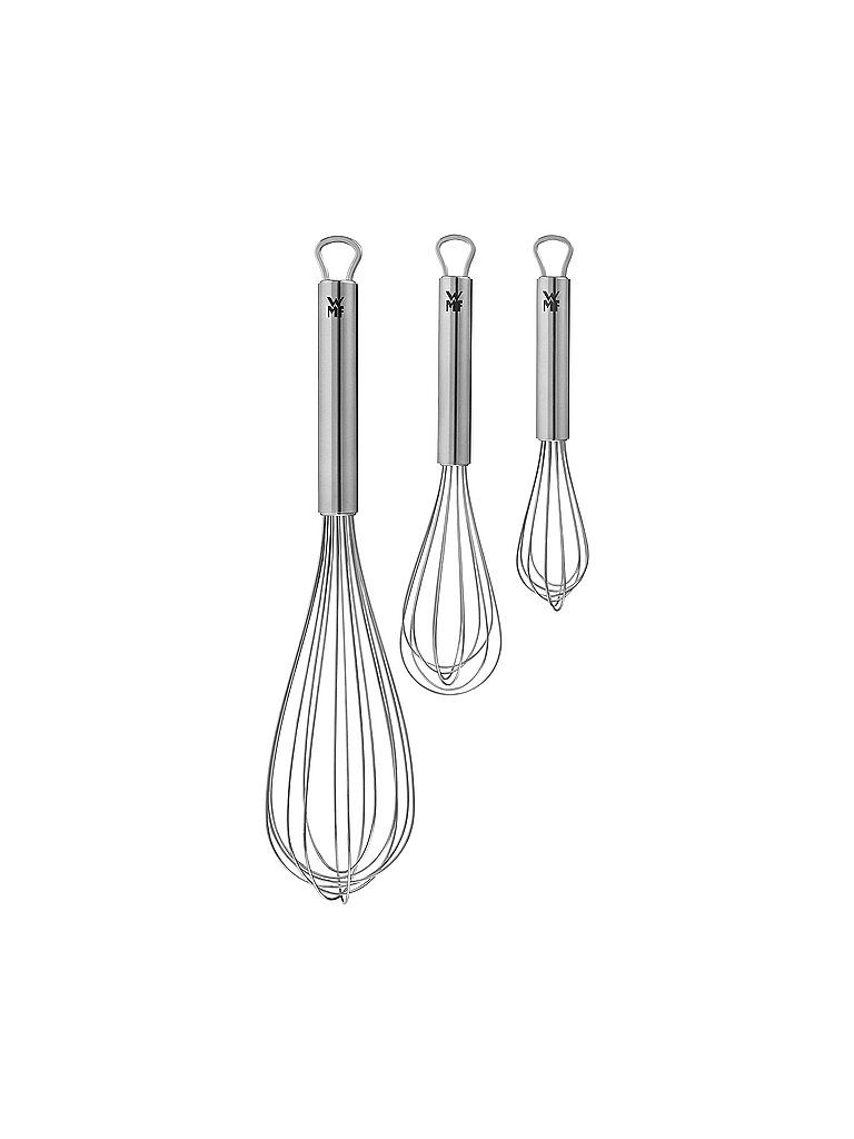 Set di fruste 3 pz Profi Plus Cromargan argento
