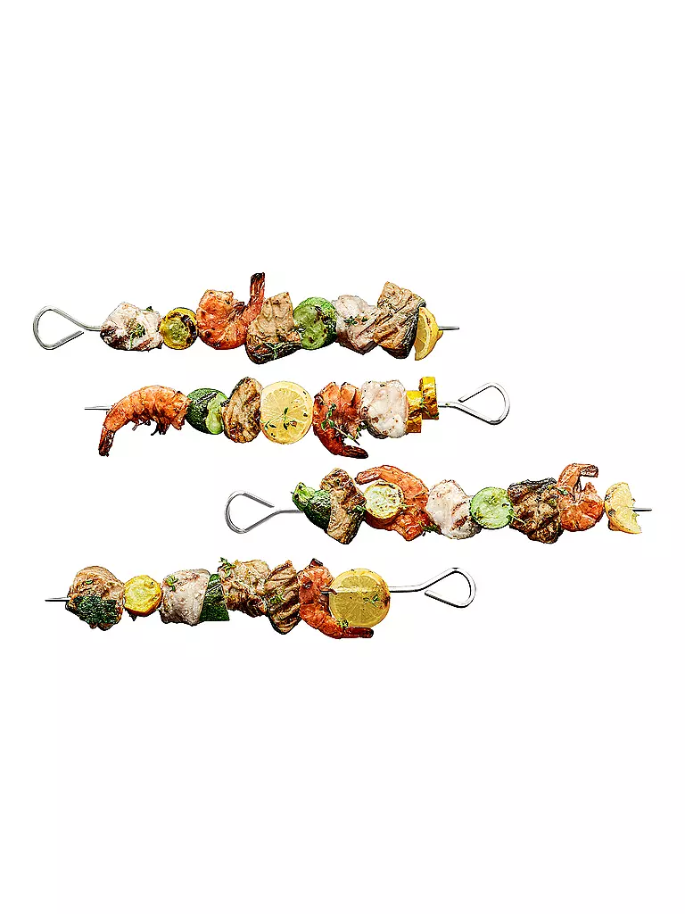 WMF | BBQ Spiedini piccoli da griglia 37cm 4 pz | Argento