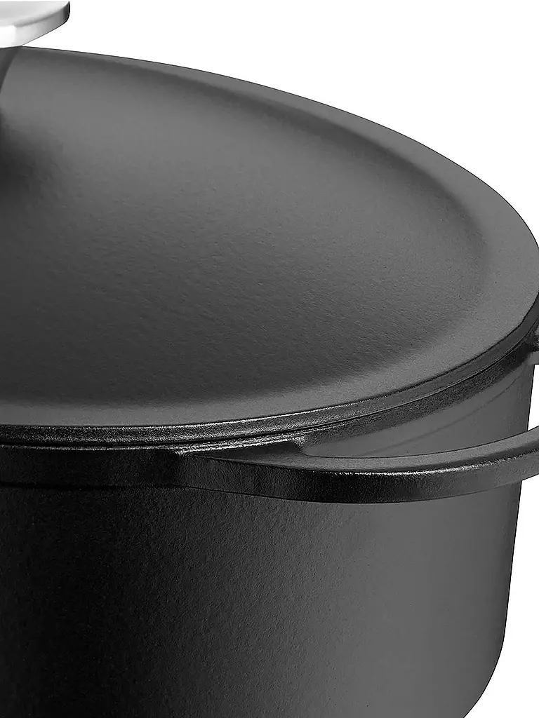 WMF | Bräter in ghisa con coperchio 30x23,5 cm | Nero