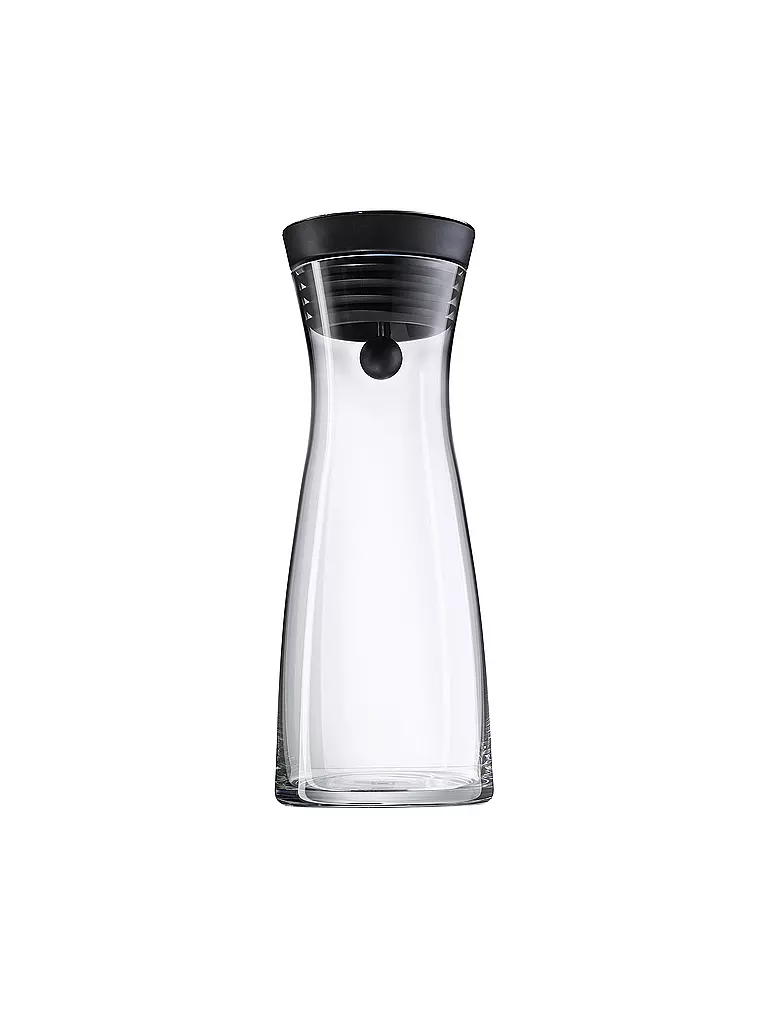 WMF | Caraffa per acqua BASIC 0,75 l vetro / nero | Trasparente