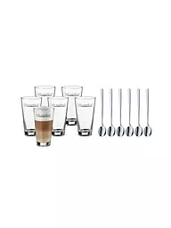 WMF | Clever & More Latte Macchiato Set 12-tlg Glas/Cromargan | Argento