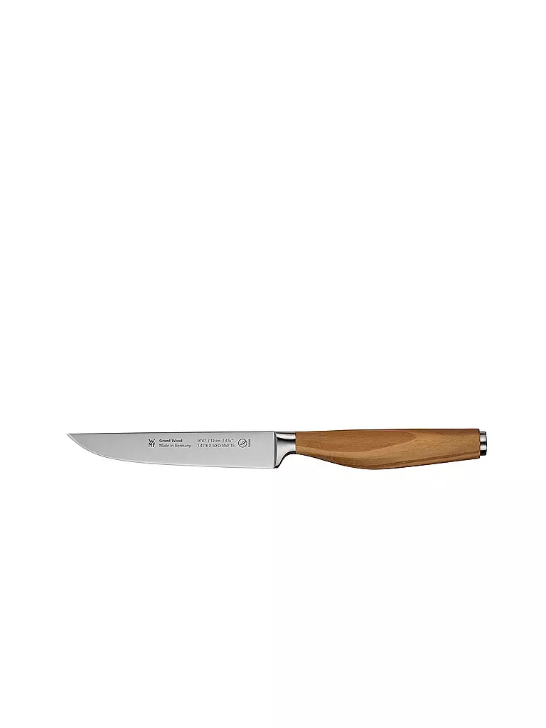WMF | Coltello per preparazione GRAND WOOD 12 cm in legno d'olivo | Marrone