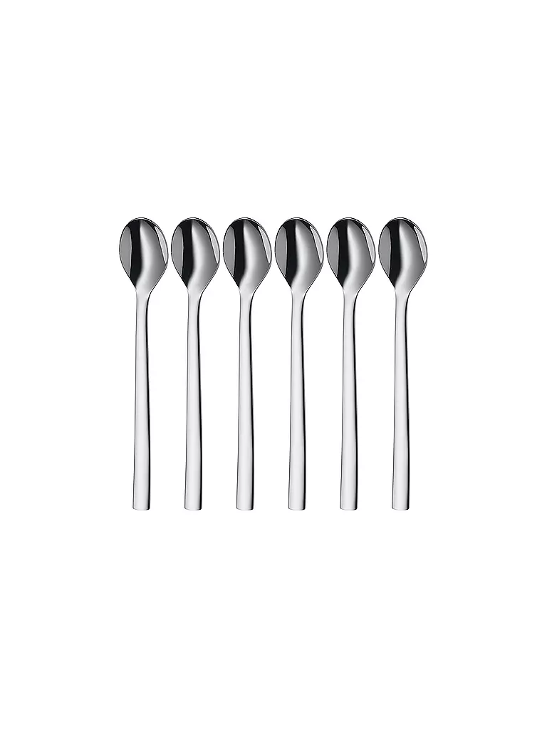 WMF | Cucchiaini da Latte Macchiato NUOVA, set da 6, Cromargan | Argento