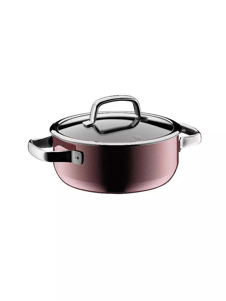WMF | Fusiontec Mineral Casseruola con coperchio in vetro 20cm/2,4L Rose Quartz | Bacca