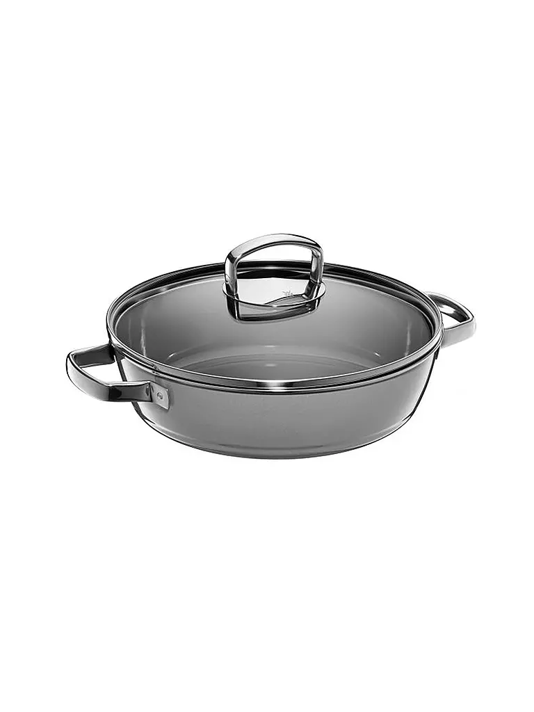 WMF | Fusiontec Mineral Schmorpfanne mit Glasdeckel 28cm Platinum | Grigio