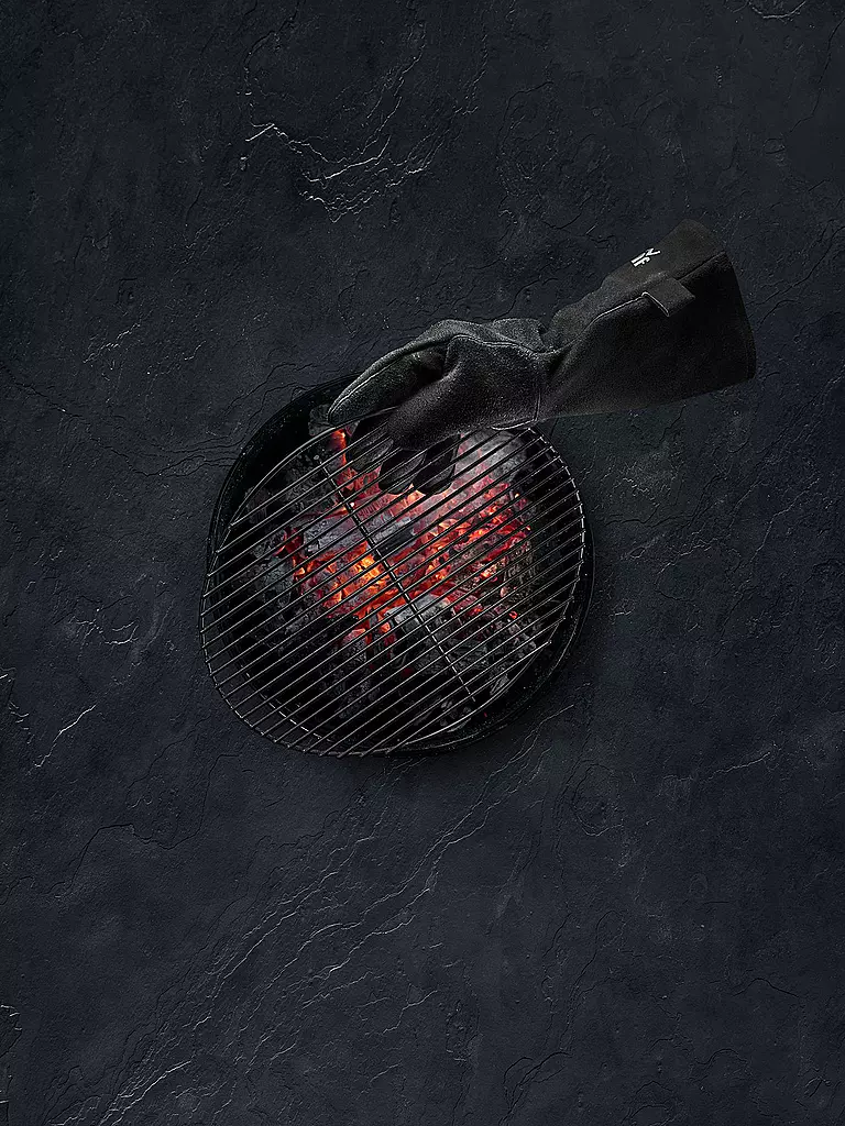 WMF | Guanti da barbecue in pelle / Nero | Nero