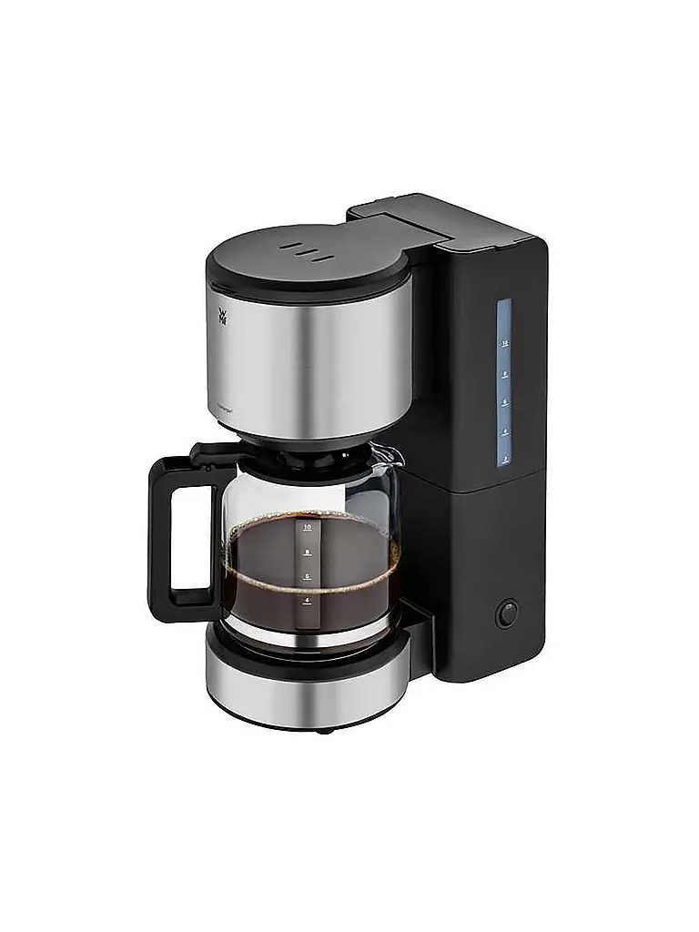 WMF | Macchina da caffè filtro STELIO 10 tazze Cromargan vetro | Argento