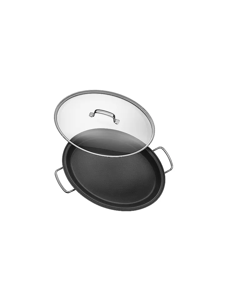 WMF | Padella per pesce con coperchio in vetro 38x26 cm | 
