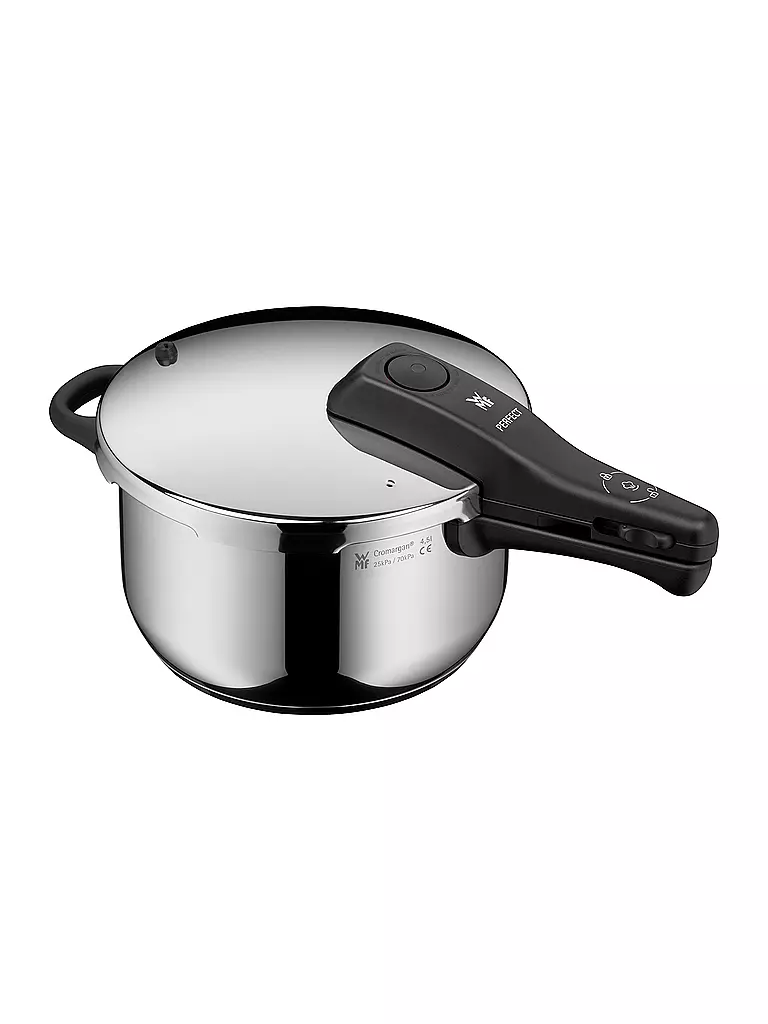 WMF | Pentola a pressione PERFECT 4,5l / 22cm Cromargan | Argento
