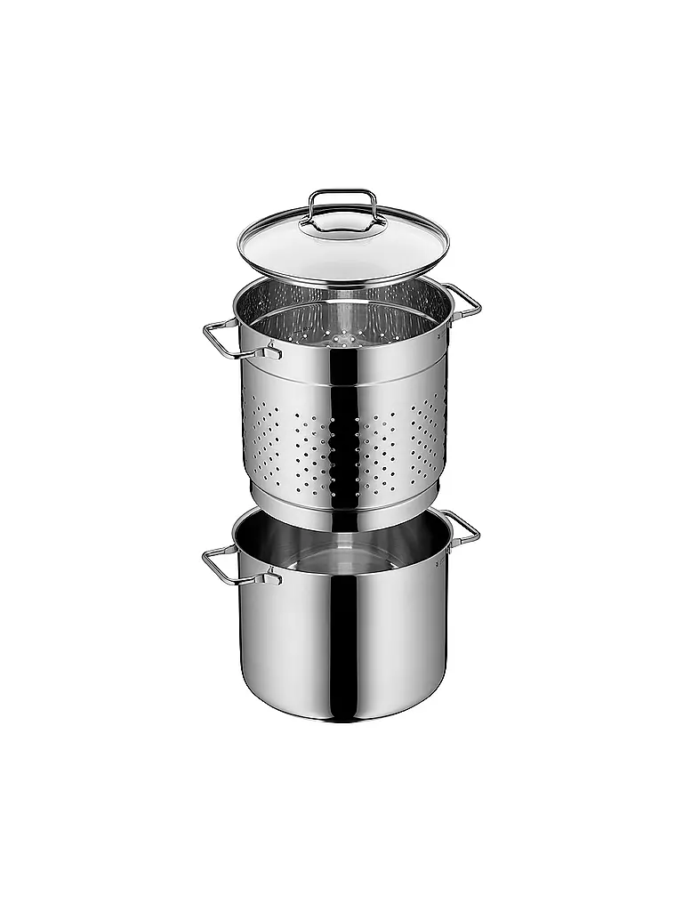 WMF | Pentola per pasta con coperchio 24 cm | Argento