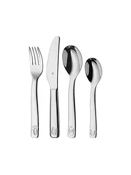 WMF | Posate per bambini FARM, set da 4 pezzi, Cromargan | Argento