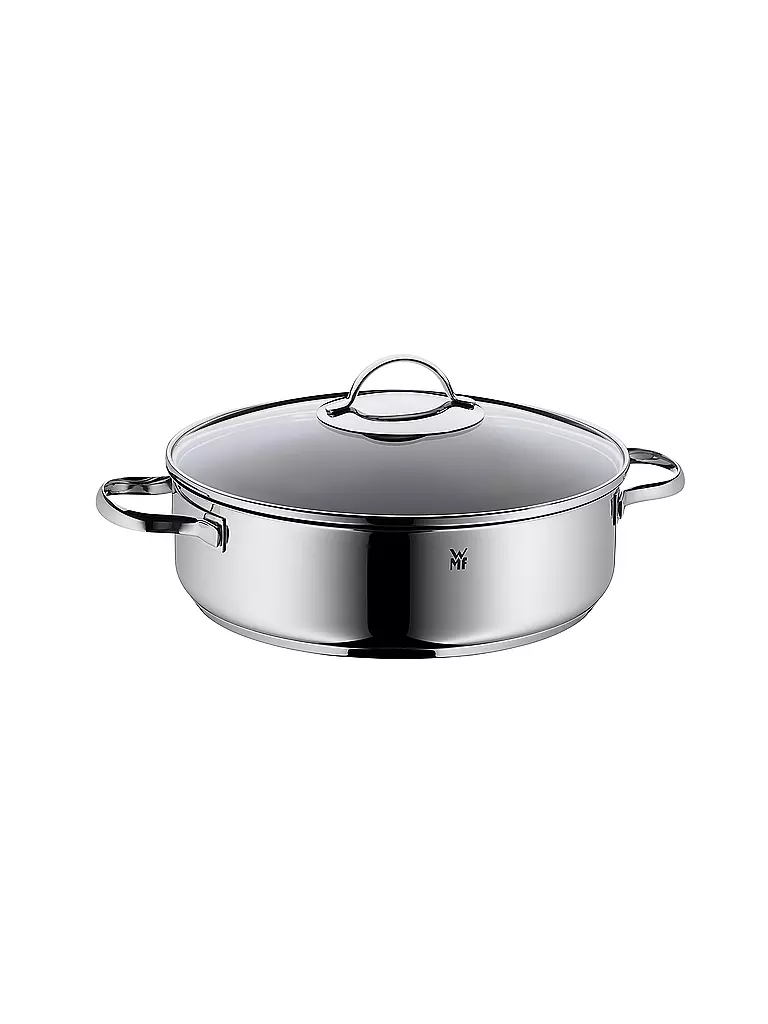 WMF | Servier-Schmorpfanne mit Glasdeckel 28cm | Argento