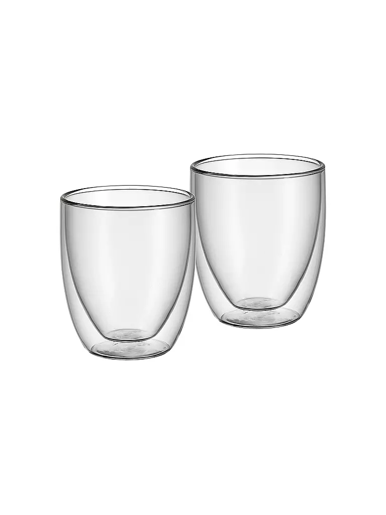 WMF | Set di bicchieri termici da cappuccino, 2 pz. KULT Glas | Trasparente