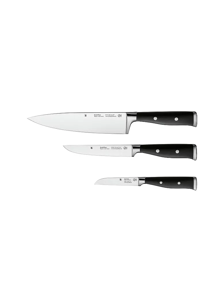 WMF | Set di coltelli 3 pz. GRAND CLASS Cromargan/Nero | Nero