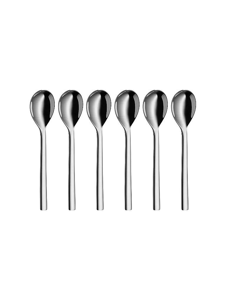 WMF | Set di cucchiaini da caffè 6 pezzi 15,5 cm NUOVA Cromargan | Argento
