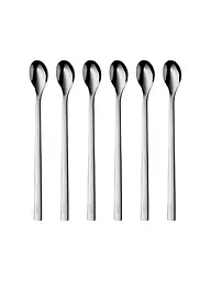 WMF | Set di cucchiaini da long drink NUOVA, 6 pezzi, 22 cm, Cromargan | Argento