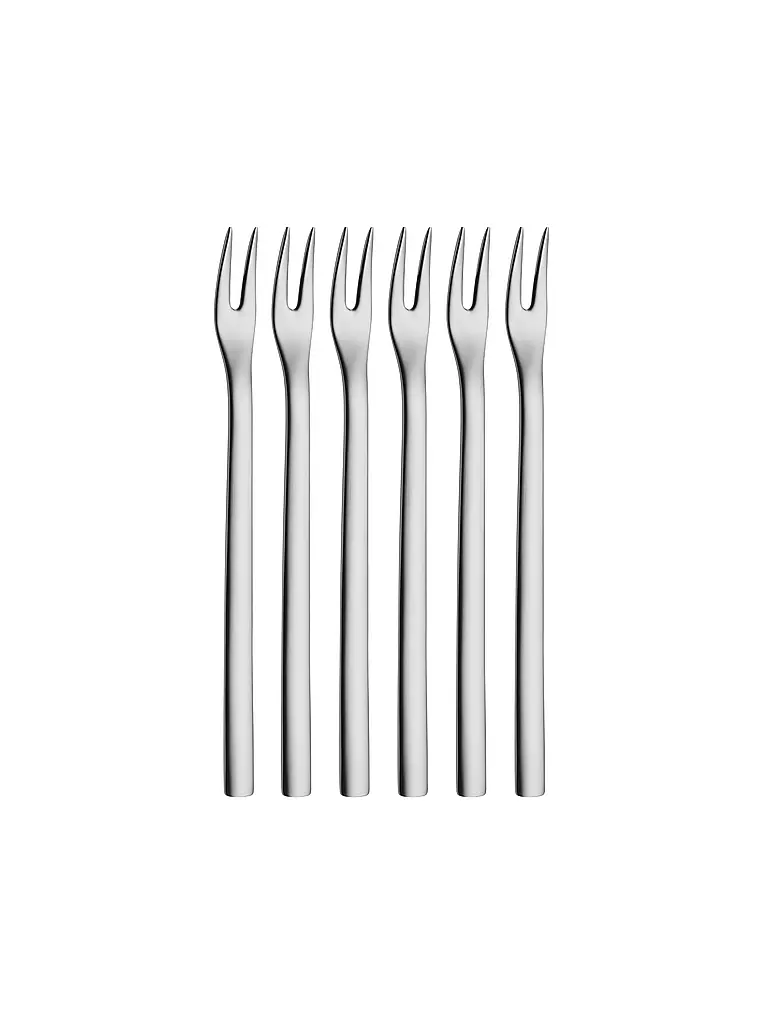 WMF | Set di forchette da punch NUOVA Cromargan, 6 pezzi | Argento
