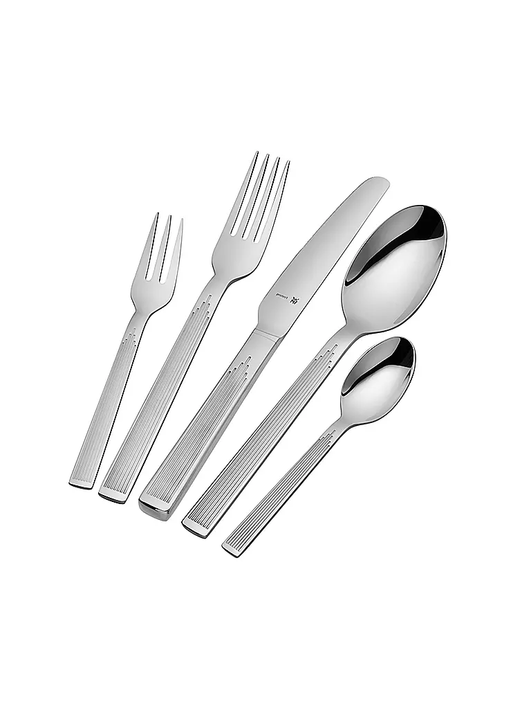 WMF | Set di posate Art Déco, 66 pezzi, Cromargan protect® | Argento