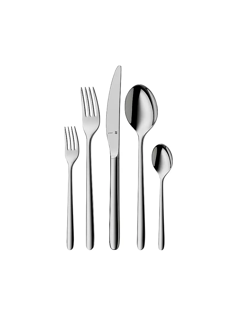 WMF | Set di posate da 66 pezzi FLAME PLUS Cromargan Protect | Argento