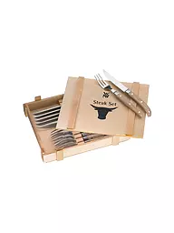WMF | Set di posate da bistecca Ranch, 12 pezzi | Argento