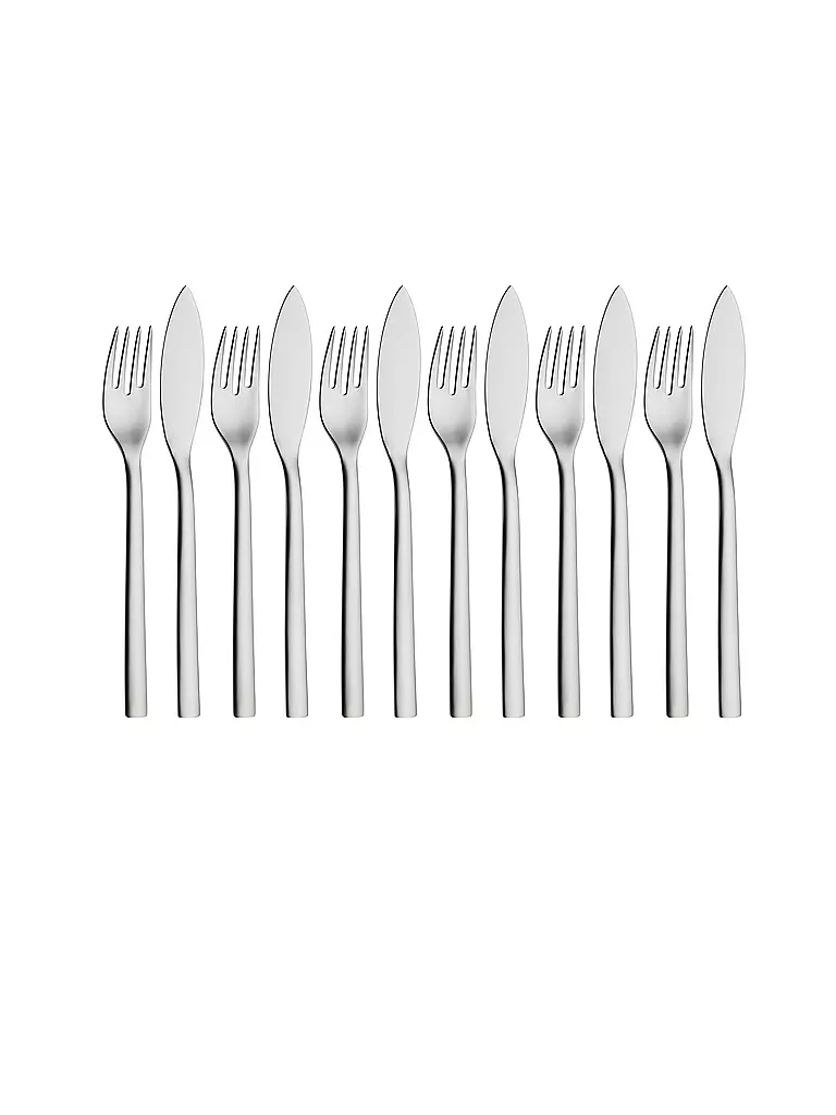 WMF | Set di posate da pesce NUOVA, 12 pezzi, Cromargan | Argento