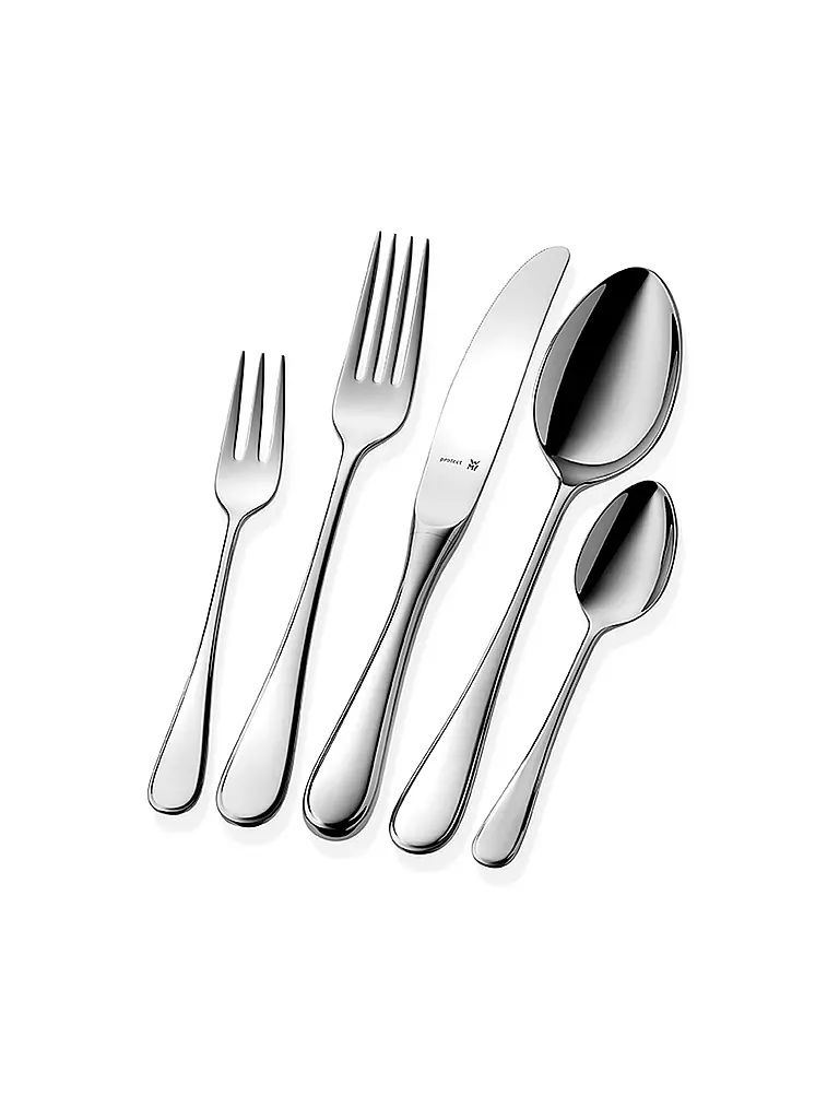 WMF | Set di posate Kent Plus, 66 pezzi | Argento