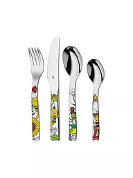 WMF | Set di posate per bambini da 4 pezzi Biene Maja | Argento