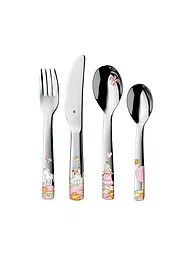 WMF | Set di posate per bambini JANOSCH, 4 pezzi, Cromargan/colorato | Multicolore