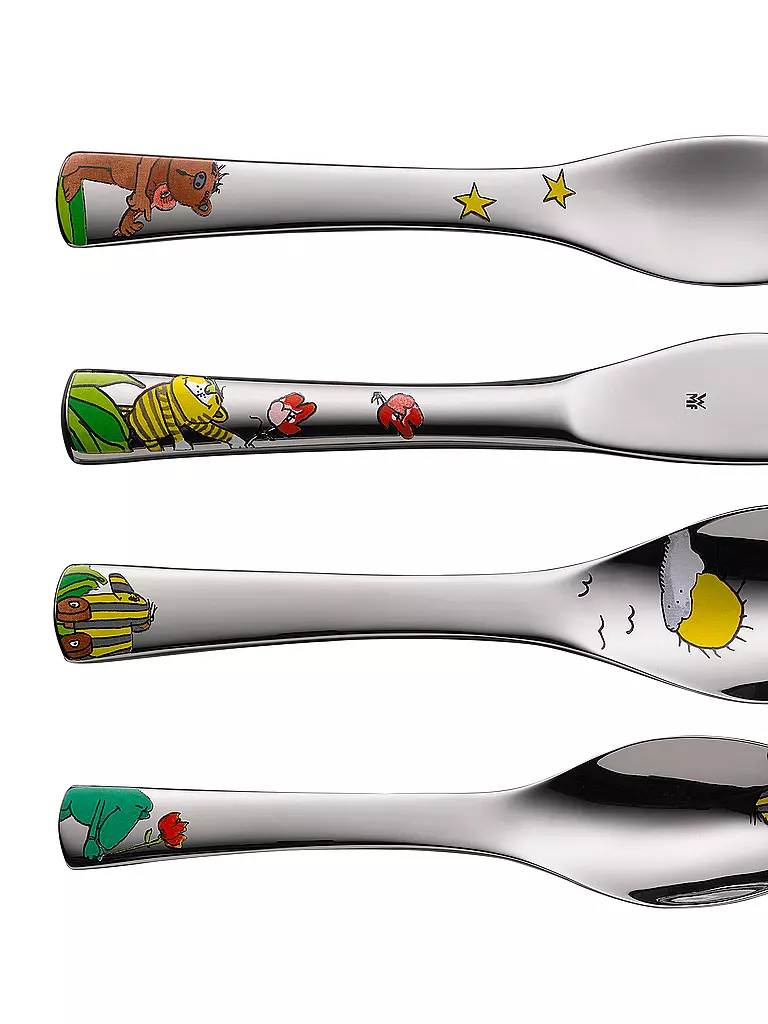 WMF | Set di posate per bambini Janosch, 4 pezzi | Argento