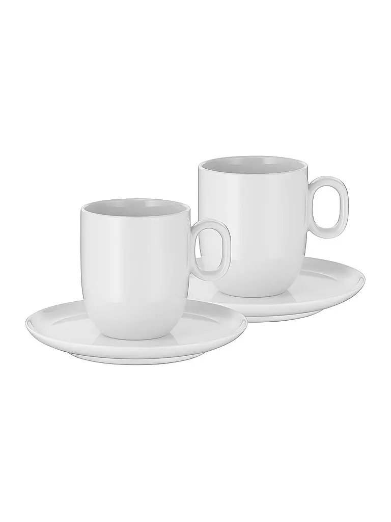 WMF | Set di tazze da caffè crema 4 pezzi BARISTA Bianco | Bianco