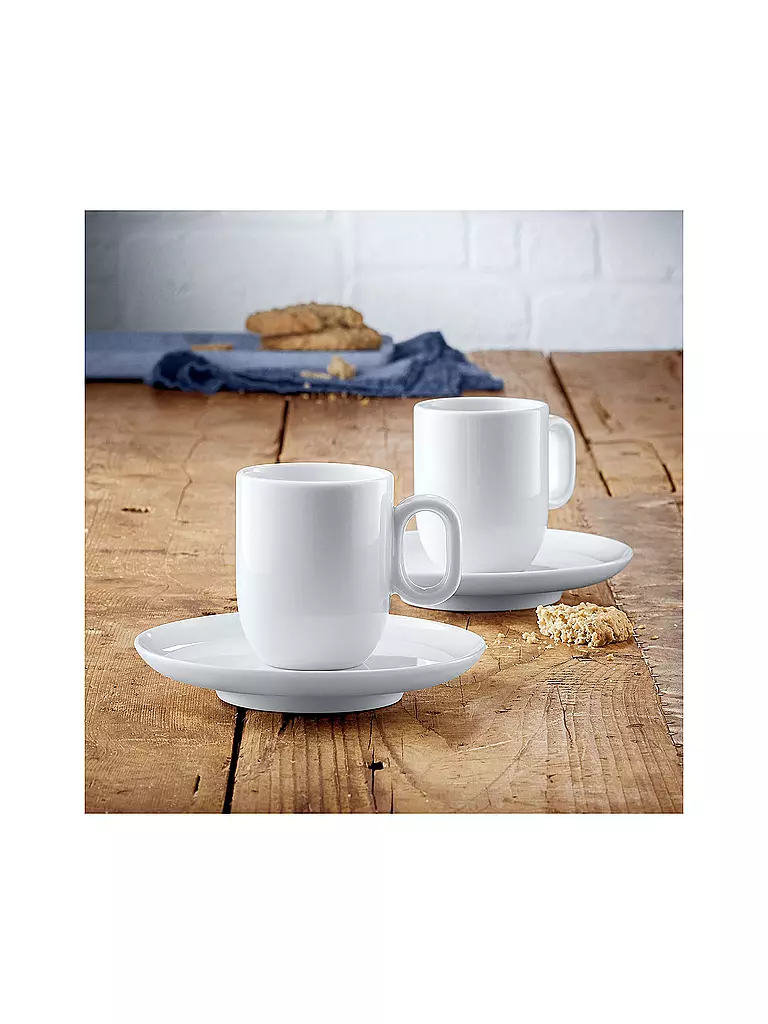WMF | Set di tazzine da espresso 4 pezzi BARISTA Bianco | Bianco