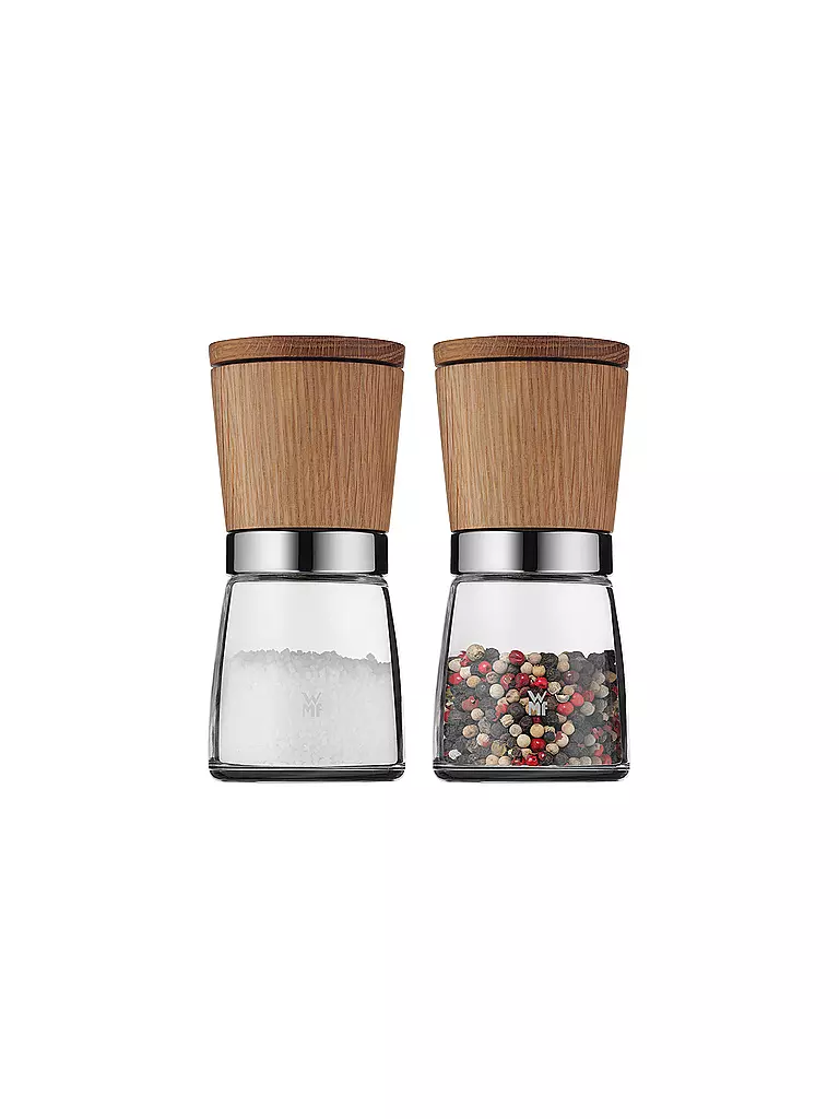 WMF | Set macinapepe e sale Nature Ceramill, 2 pezzi, 13,8 cm | Marrone