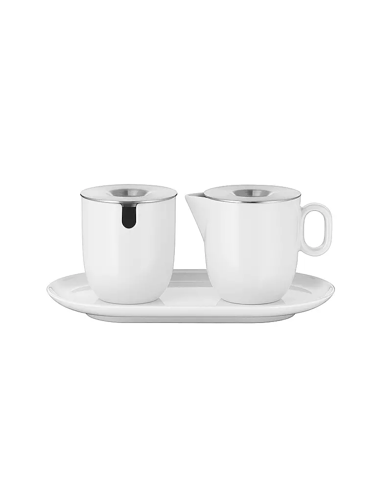 WMF | Set zucchero e latte 2 pz. BARISTA Bianco / Acciaio inox | Bianco