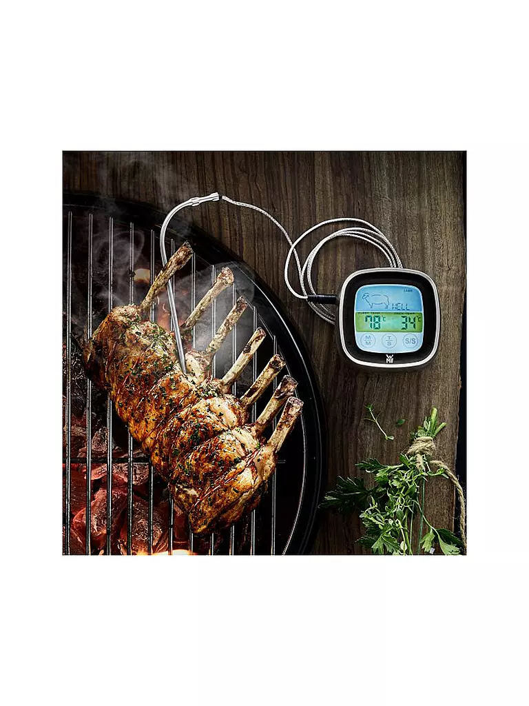 WMF | Termometro digitale per carne BBQ 18,5 cm | Argento