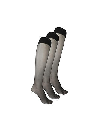 WOLFORD | Calze al ginocchio confezione da 3 nero