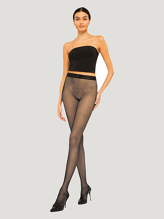 WOLFORD | Collant a rete TWENTIES soft cocao