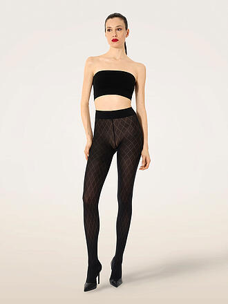 WOLFORD | Collant moda COTTON DIAMOND black