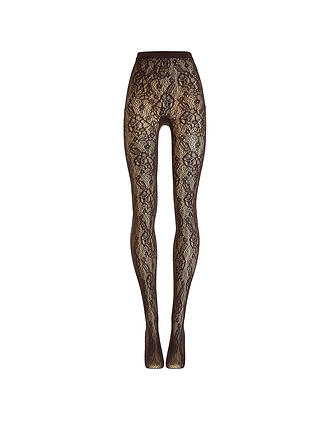 WOLFORD | Collant moda INFINITE ROSE NET dark wood