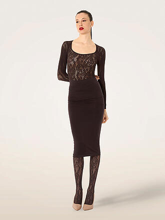 WOLFORD | Collant moda INFINITE ROSE NET dark wood
