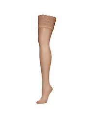 WOLFORD | Calze "Satin Touch 20 Stay-Up" (gobi) | Beige