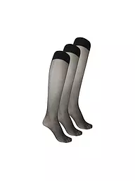 WOLFORD | Calze al ginocchio confezione da 3 nero | Nero