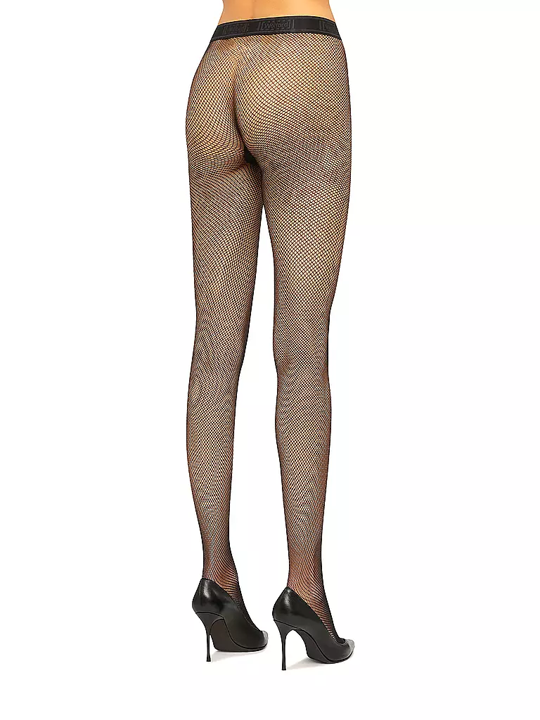 WOLFORD | Collant a rete TWENTIES back | Nero